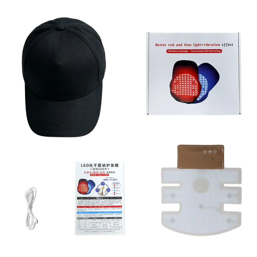 Redlumis Pro 210 — Red Light Therapy Hair Growth Cap |  210 LEDs | 470nm + 630nm + Infrared