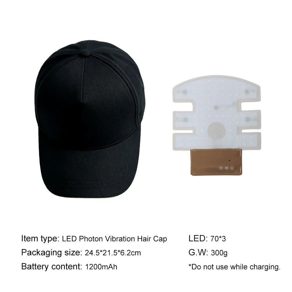 Redlumis Pro 210 — Red Light Therapy Hair Growth Cap |  210 LEDs | 470nm + 630nm + Infrared